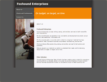 Tablet Screenshot of foxhoundenterprises.com